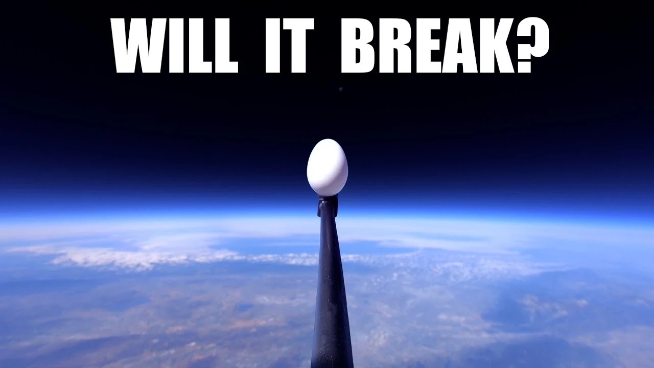 Watch As an Egg Falls From Near Space